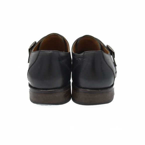 *J&M Sz 10.5M Black Leather Monk Strap Plain Toe main image 4